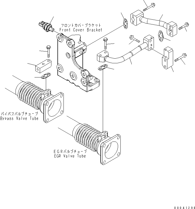 Komatsu parts book diagram for SAA6D140E-5F-03 S/N 530001-UP: EXHAUST GAS RECIRCULATION VALVE (7/7) (EGR SENSOR GROUP)(#530043-530701)