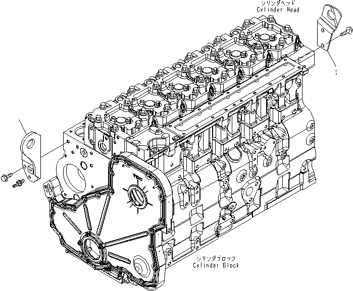 Komatsu parts book diagram for SAA6D114E-3B-WT S/N 26850001-UP: LIFTING BRACKET(#26850005-)