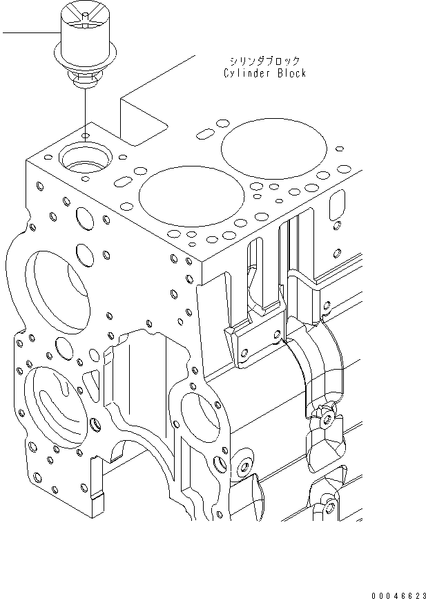 Komatsu parts book diagram for SAA6D114E-3B-WT S/N 26850001-UP: THERMOSTAT(#26850005-)