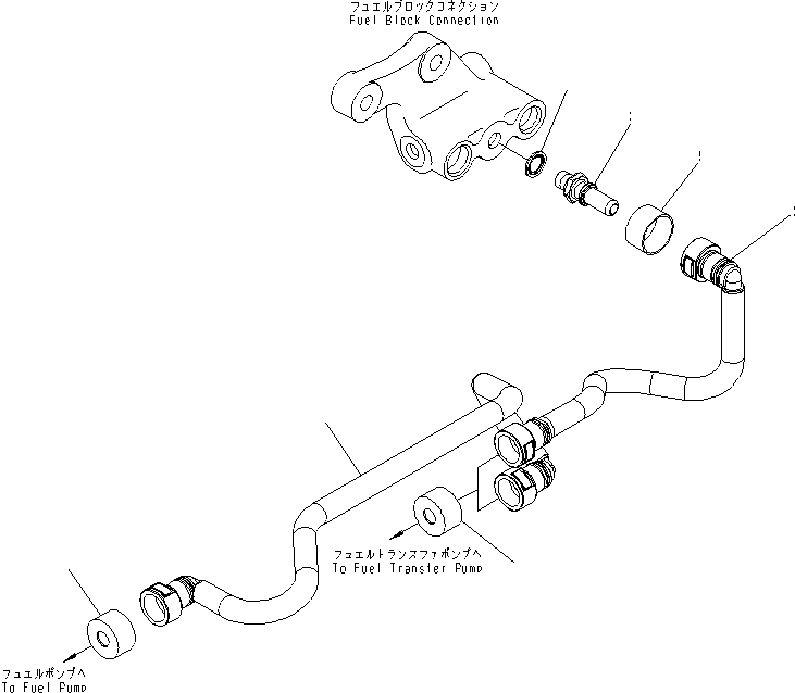 Komatsu parts book diagram for SAA6D114E-3B-WT S/N 26850001-UP: ELECTRONIC CONTROLLER PIPING(#26850005-)