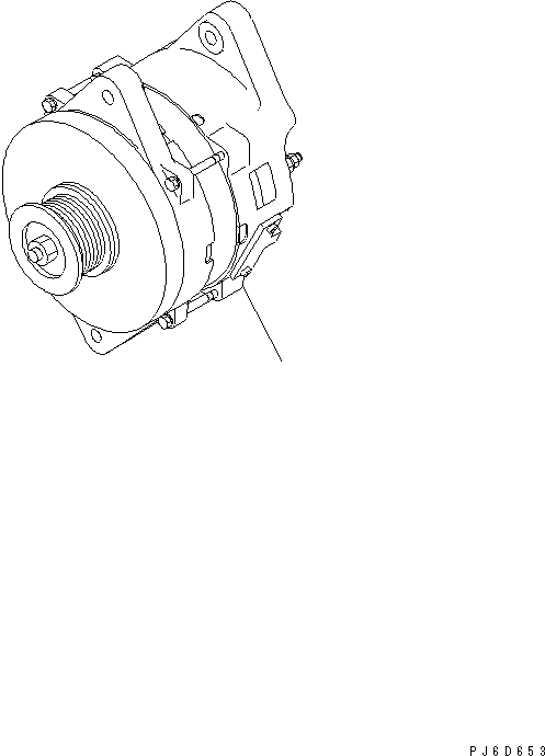 Komatsu parts book diagram for SAA6D114E-3B-WT S/N 26850001-UP: ALTERNATOR (90A)(#26850852-)