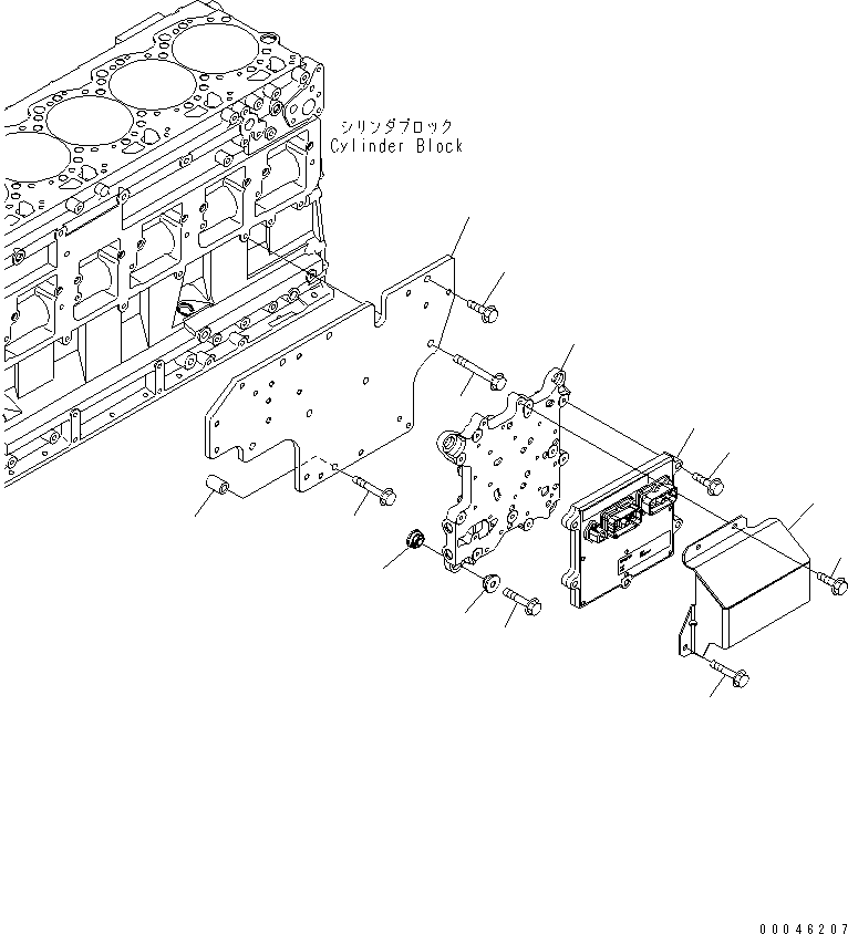 Komatsu parts book diagram for SAA6D125E-5E-01 S/N 560001-UP: FUEL CONTROLLER(#560383-)