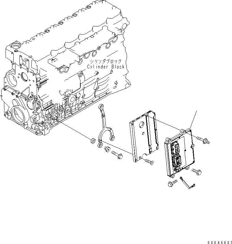 Komatsu parts book diagram for SAA6D107E-1G-W S/N 26500006-UP: FUEL INJECTION CONTROLLER(#26502270-)
