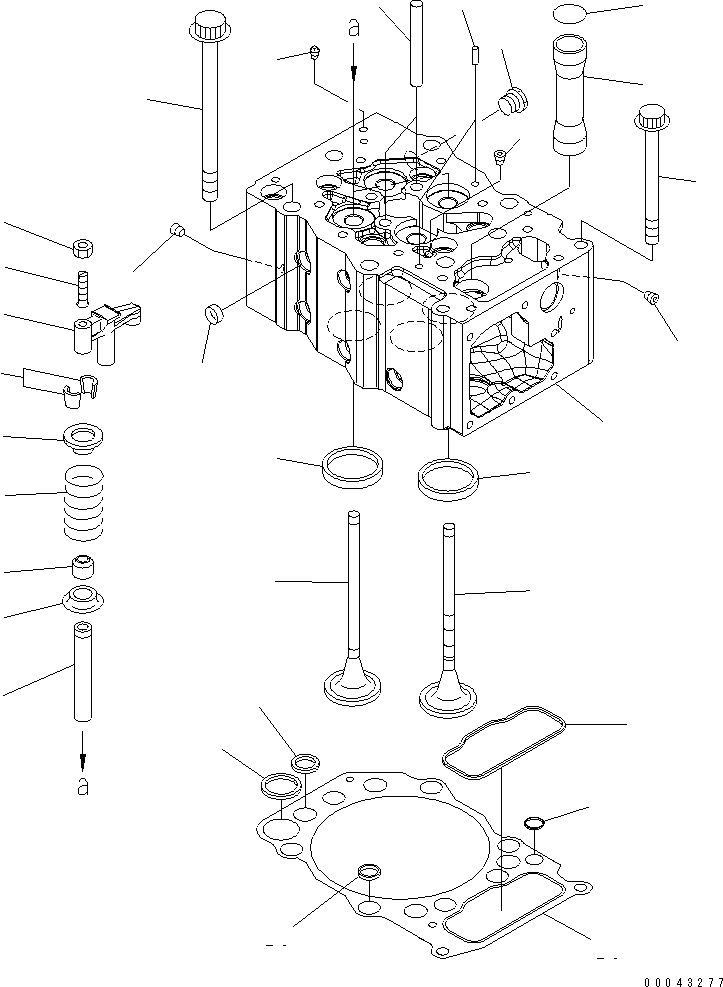 Engines Komatsu / SAA6D170E-5CR-W S/N 610001-UP(saa6d3hc) / CYLINDER HEAD(030010 : A1010-A6B8)