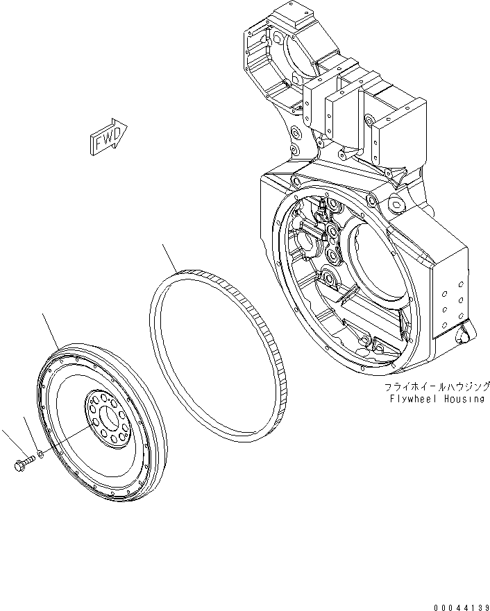 Engines Komatsu / SAA6D170E-5CR-W S/N 610001-UP(saa6d3hc) / FLYWHEEL(030340 : A2230-A6C3)