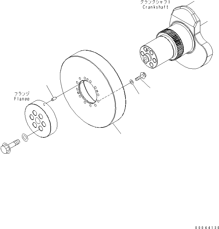Engines Komatsu / SAA6D170E-5CR-W S/N 610001-UP(saa6d3hc) / VIBRATION DAMPER(030380 : A2330-A6A9)