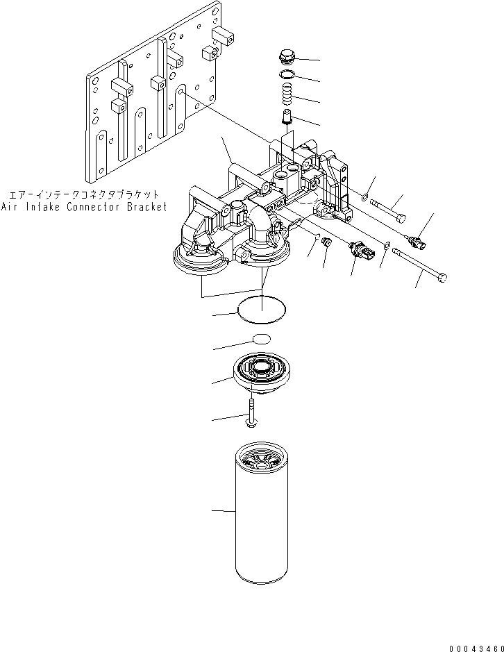 Engines Komatsu / SAA6D170E-5CR-W S/N 610001-UP(saa6d3hc) / OIL FILTER(030450 : A3110-A6D1)
