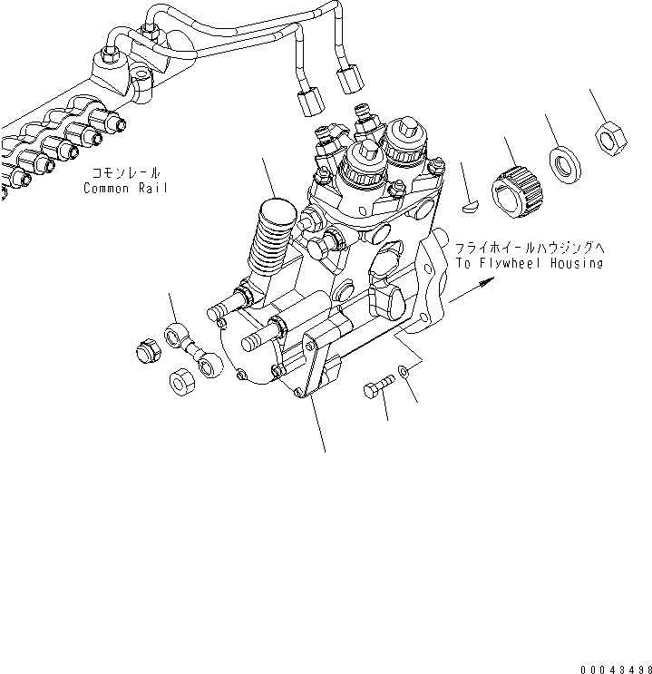 Engines Komatsu / SAA6D170E-5CR-W S/N 610001-UP(saa6d3hc) / FUEL INJECTION (1/5) (FUEL SUPPLY PUMP AND COUPLING)(030490 : A4010-A6K4)