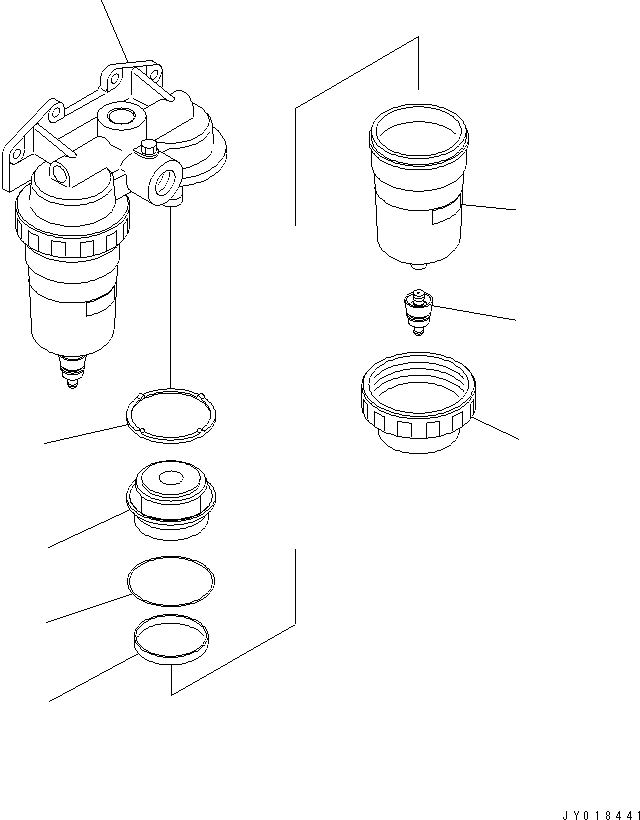 Engines Komatsu / SAA6D170E-5CR-W S/N 610001-UP(saa6d3hc) / WATER SEPARATOR(031010 : B9999-A6Y1)