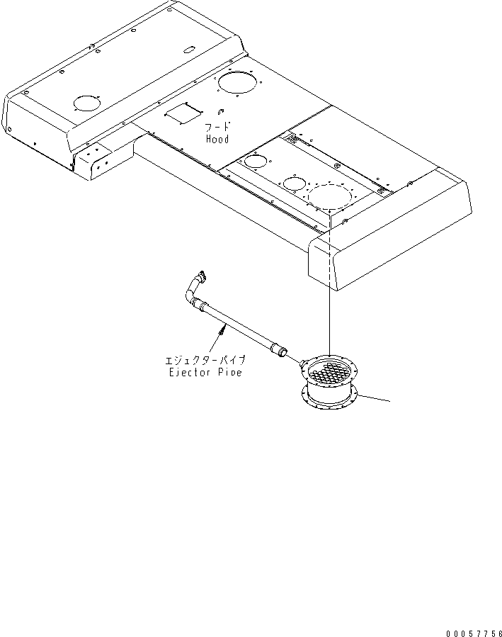 Engines Komatsu / SAA6D170E-5CR-W S/N 610001-UP(saa6d3hc) / PRE-CLEANER(031020 : B9999-A6Y3)