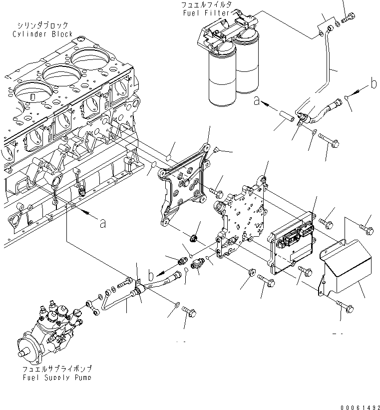 Komatsu parts book diagram for SAA6D140E-5BR-W S/N 630001-UP: FUEL INJECTION CONTROLLER(#630001-630436)
