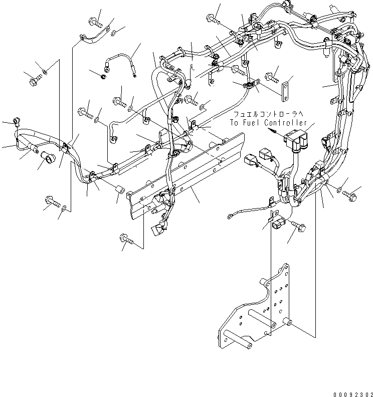 Komatsu parts book diagram for SAA6D140E-5BR-W S/N 630001-UP: ELECTRICAL WIRING (1/5)(#630437-)