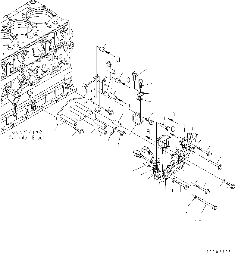 Komatsu parts book diagram for SAA6D140E-5BR-W S/N 630001-UP: ELECTRICAL WIRING (2/5)(#630437-)