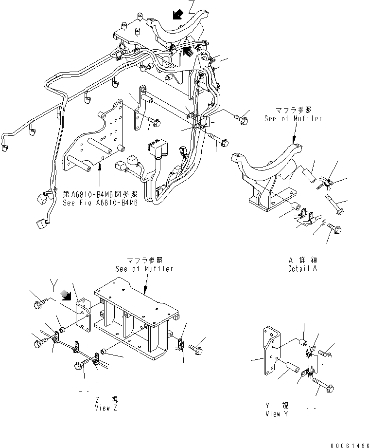 Komatsu parts book diagram for SAA6D140E-5BR-W S/N 630001-UP: ELECTRICAL WIRING (3/5)(#630001-630436)