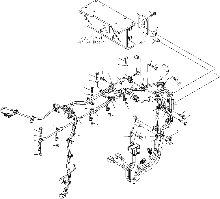 Komatsu parts book diagram for SAA6D140E-5BR-W S/N 630001-UP: ELECTRICAL WIRING (3/5)(#630437-)