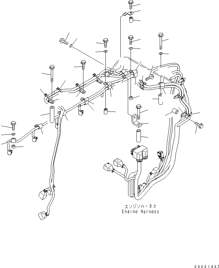Komatsu parts book diagram for SAA6D140E-5BR-W S/N 630001-UP: ELECTRICAL WIRING (4/5)(#630001-630436)