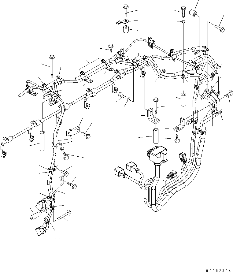 Komatsu parts book diagram for SAA6D140E-5BR-W S/N 630001-UP: ELECTRICAL WIRING (4/5)(#630437-)