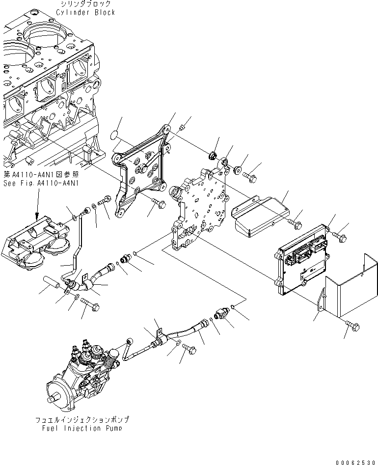 Engines Komatsu / SAA6D140E-5GR-W S/N 630001-UP(saa6d3oc) / FUEL INJECTION CONTROLLER(#630014-)(030530 : A4710-A4K5)