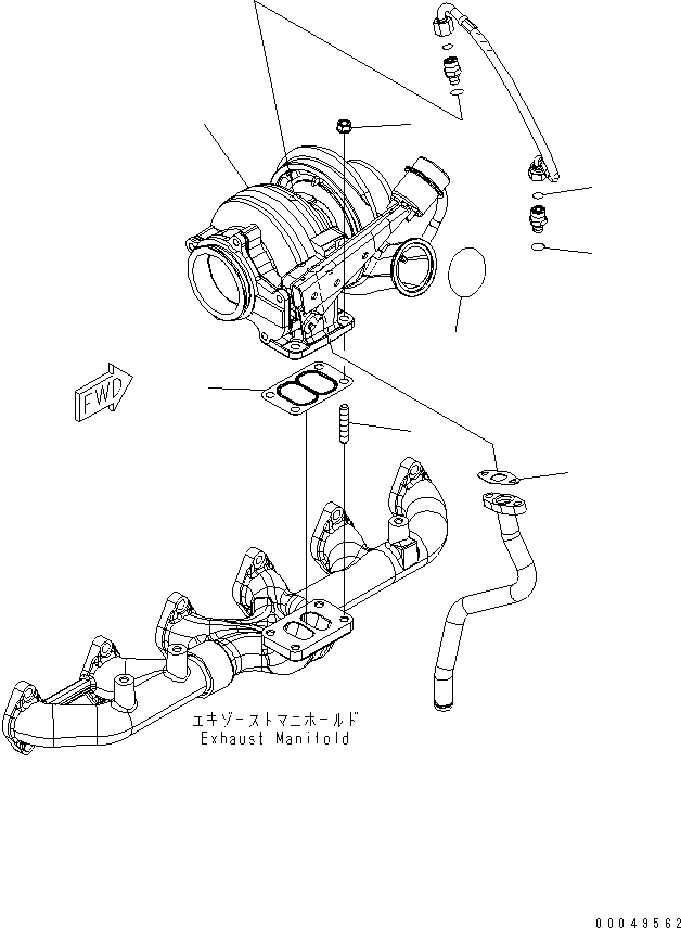 Engines Komatsu / SAA6D114E-3D-WT S/N 26850001-UP(saa6d3pc) / TURBOCHARGER(030160 : A1539-01C8)