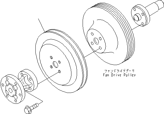 Engines Komatsu / SAA6D114E-3D-WT S/N 26850001-UP(saa6d3pc) / ACCESSORY DRIVE PULLEY(030430 : A267R-01A3)