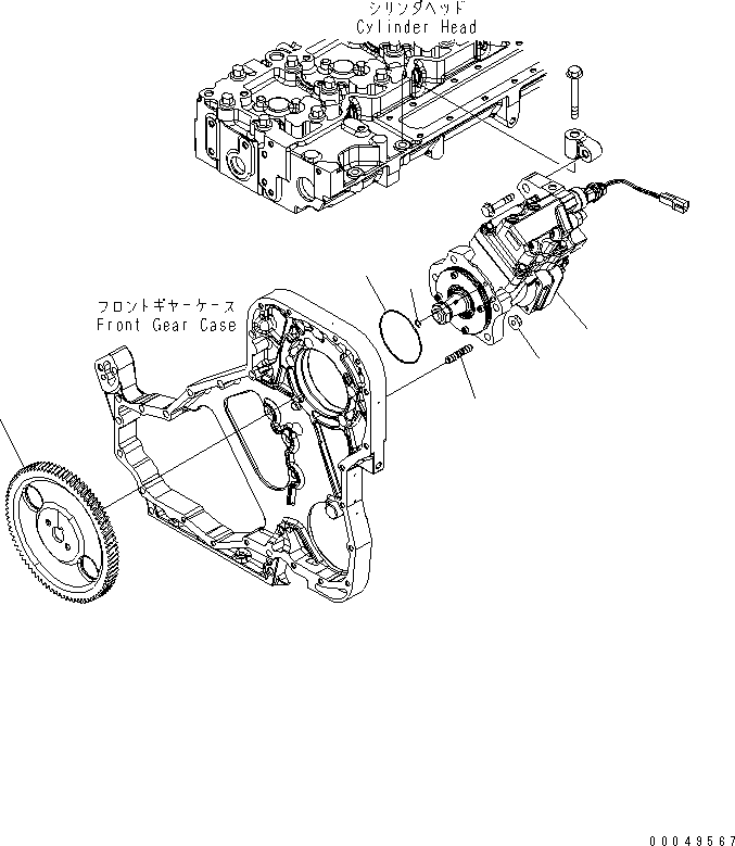Engines Komatsu / SAA6D114E-3D-WT S/N 26850001-UP(saa6d3pc) / FUEL PUMP(030500 : A4019-01A1)