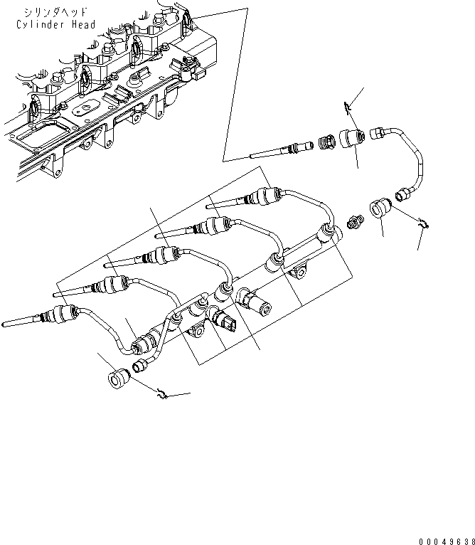 Engines Komatsu / SAA6D114E-3D-WT S/N 26850001-UP(saa6d3pc) / FUEL SYSTEM ACCESSORIES(030590 : A417S-01A1)