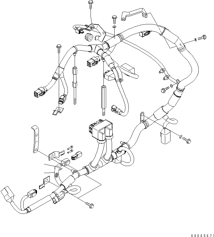 Engines Komatsu / SAA6D114E-3D-WT S/N 26850001-UP(saa6d3pc) / FUEL TRANSFER PUMP WIRE COVER(#26852077-)(030610 : A4170-01A6)