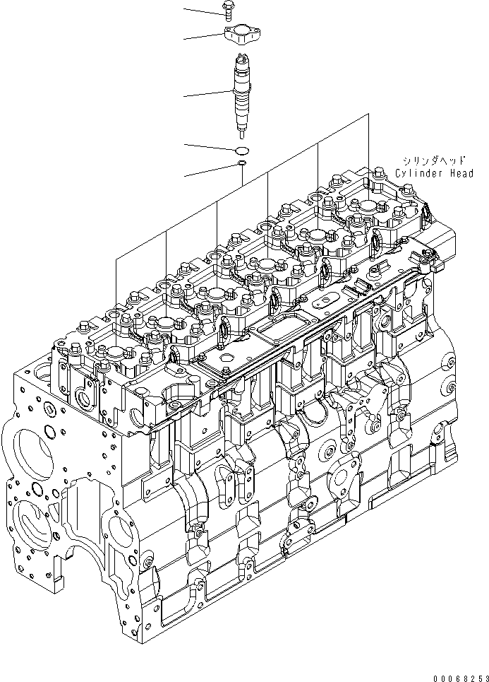 Engines Komatsu / SAA6D114E-3D-WT S/N 26850001-UP(saa6d3pc) / INJECTOR(030620 : A4219-01B3)