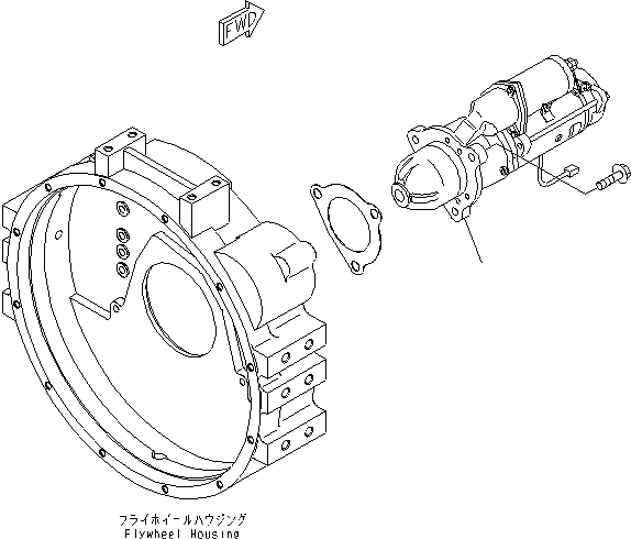 Engines Komatsu / SAA6D114E-3D-WT S/N 26850001-UP(saa6d3pc) / STARTING MOTOR (7.5KW)(030790 : A621P-01A7)