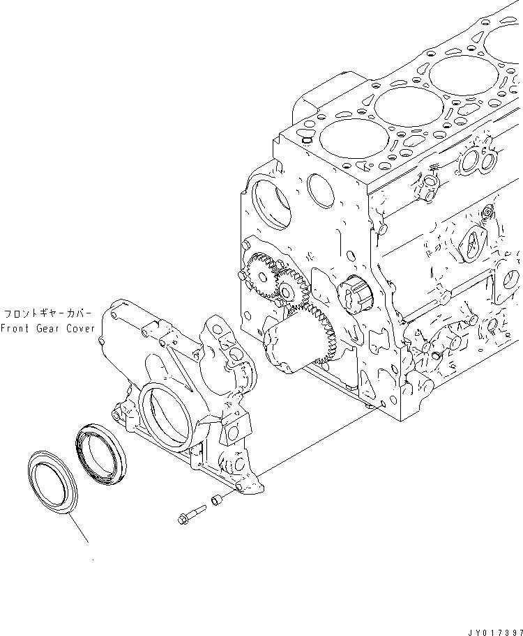 Engines Komatsu / SAA6D107E-1E-W1 S/N 26500006-UP(saa6d3sc) / DUST SEAL(#26579002-)(030330 : A235P-01A0)