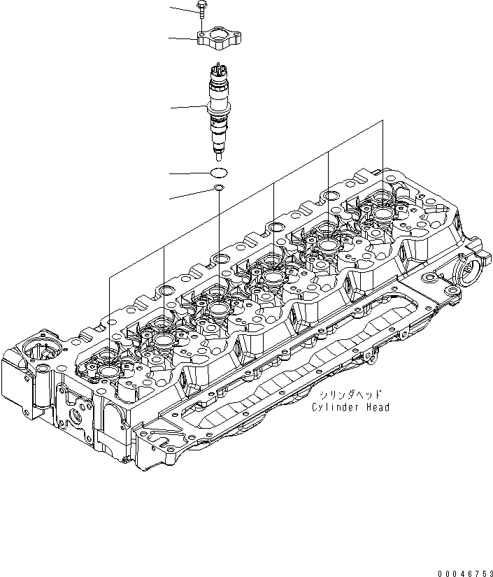 Engines Komatsu / SAA6D107E-1E-W1 S/N 26500006-UP(saa6d3sc) / INJECTOR(030530 : A4219-01B2)