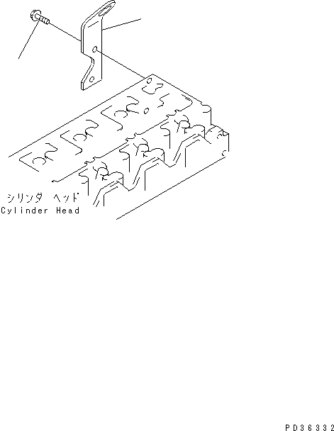 Engines Komatsu / SAA6D95LE-1A S/N 150915-UP(saa6d92r) / REAR HANGER(030030 : A1050-A0A9A)