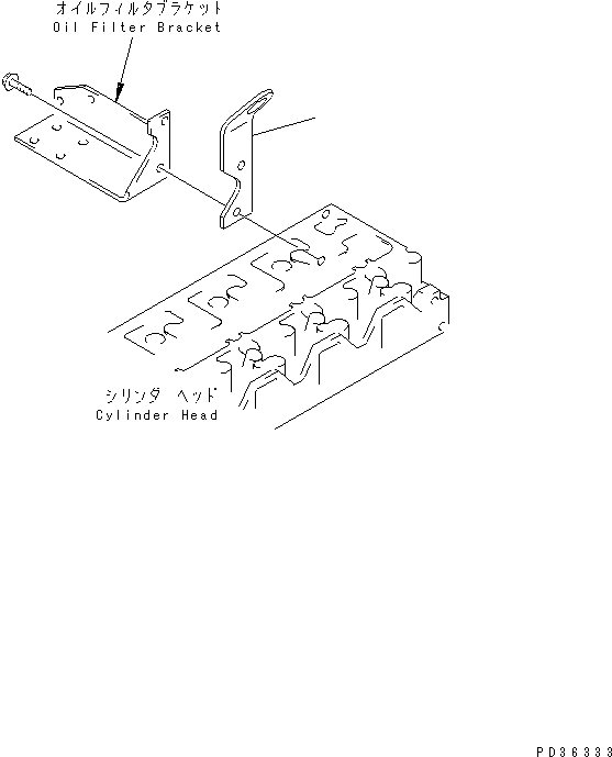 Engines Komatsu / SAA6D95LE-1A S/N 150915-UP(saa6d92r) / REAR HANGER (WITH BYPASS FILTER)(030040 : A1050-A0B7A)