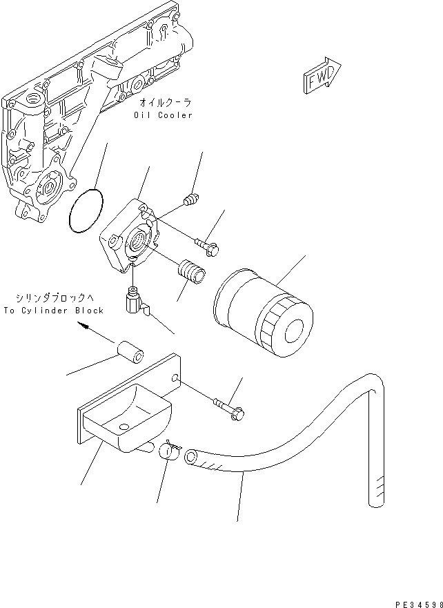 Engines Komatsu / SAA6D95LE-1A S/N 150915-UP(saa6d92r) / OIL FILTER(030430 : A3110-A0D2)