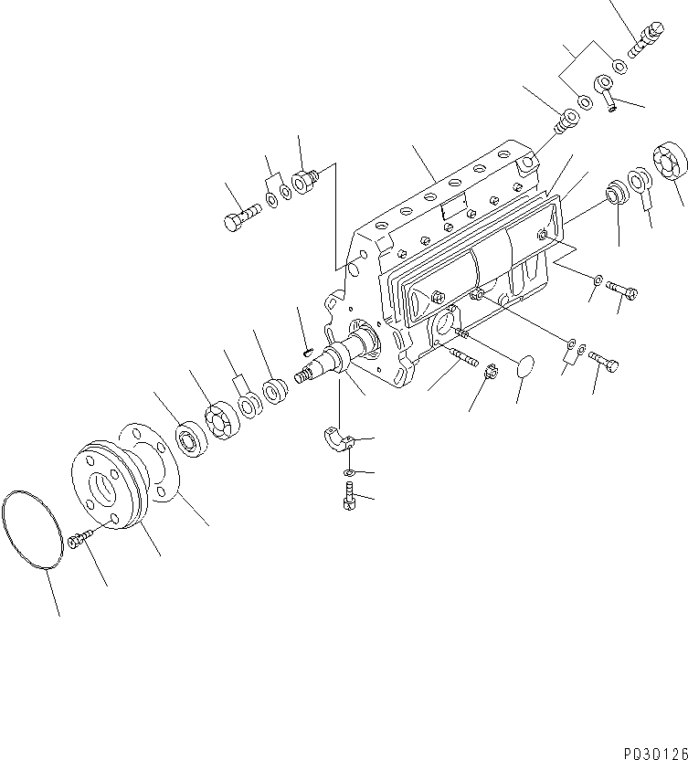 Engines Komatsu / SAA6D95LE-1A S/N 150915-UP(saa6d92r) / FUEL INJECTION PUMP (PUMP) (1/2) (INNER PARTS)(030460 : A4010-B0T8)