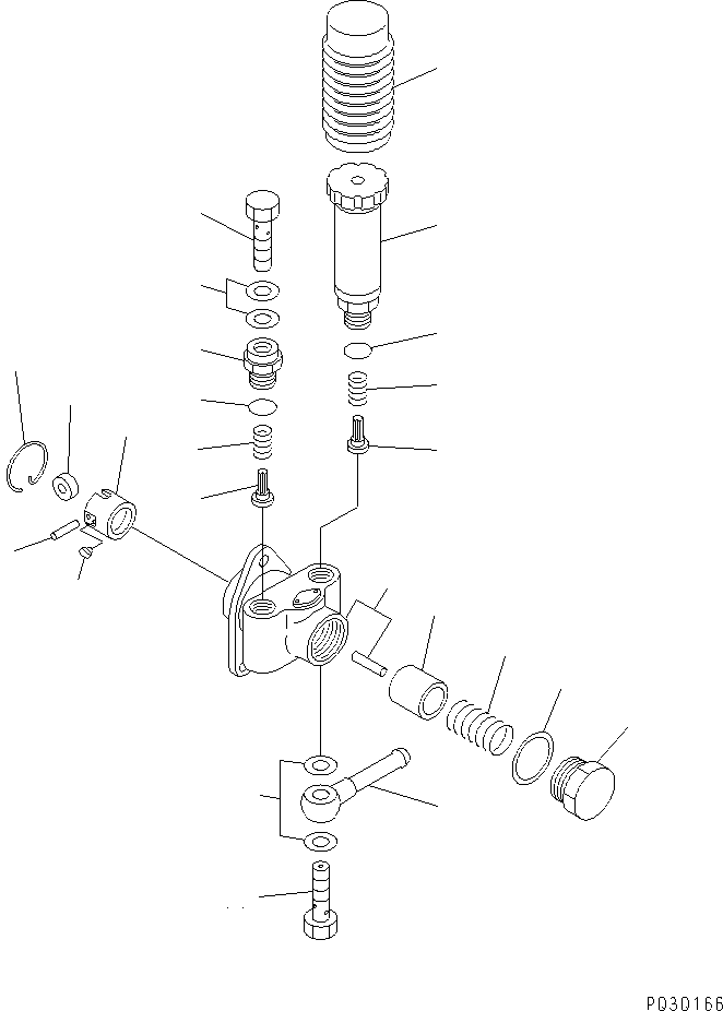 Engines Komatsu / SAA6D95LE-1A S/N 150915-UP(saa6d92r) / FUEL INJECTION PUMP (FEED PUMP) (INNER PARTS)(030500 : A4010-F0T8)