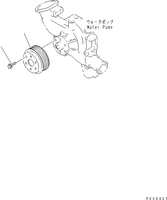 Engines Komatsu / SAA6D95LE-1A S/N 150915-UP(saa6d92r) / WATER PUMP PULLEY(030580 : A5020-A0L4)