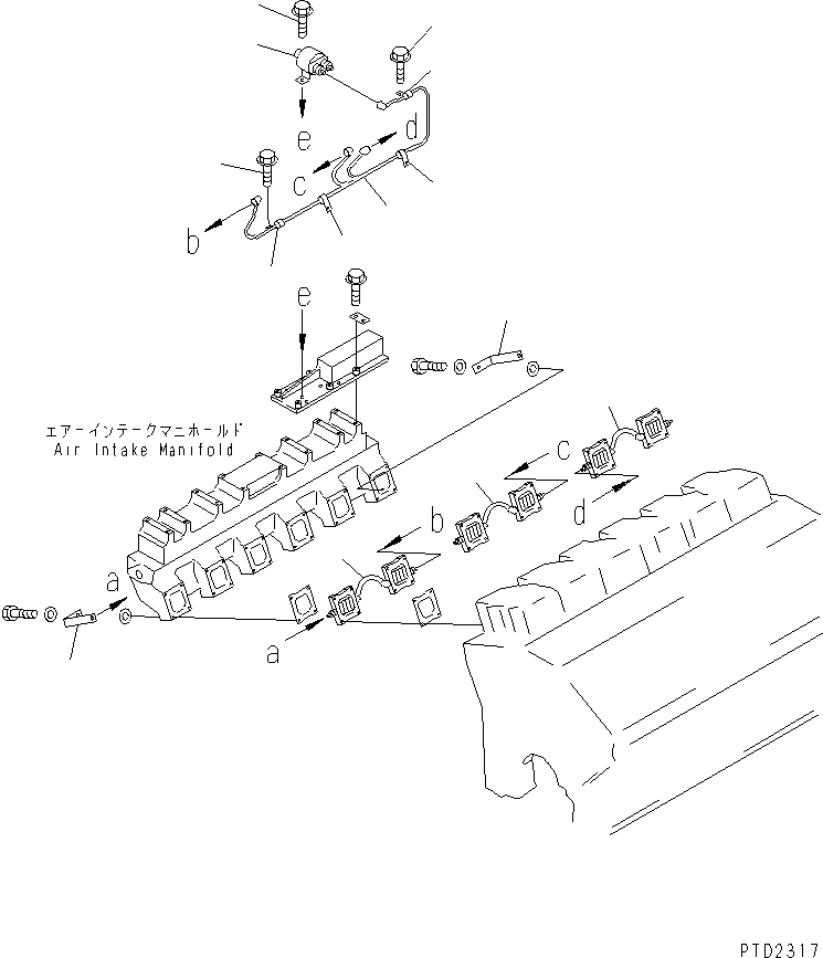Engines Komatsu / SDA12V140-1C S/N 11797-UP(sda12v0c) / HEATER SWITCH (R.H. BANK)(030080 : A1370-B7A4)