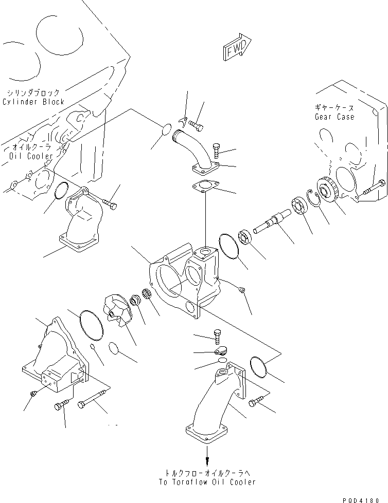 Engines Komatsu / SDA12V140-1C S/N 11797-UP(sda12v0c) / WATER PUMP(031080 : A5010-A7D6)