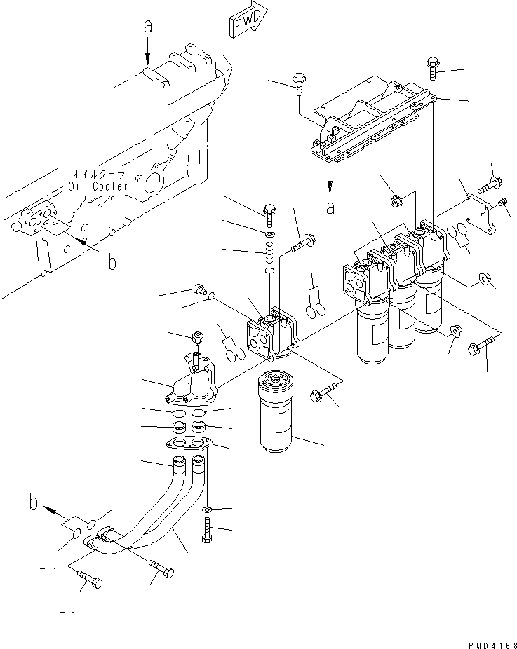 Engines Komatsu / SDA12V140-1B-A S/N 10001-UP(sda12v4c) / OIL FILTER(#11797-)(030600 : A3110-A7C4)