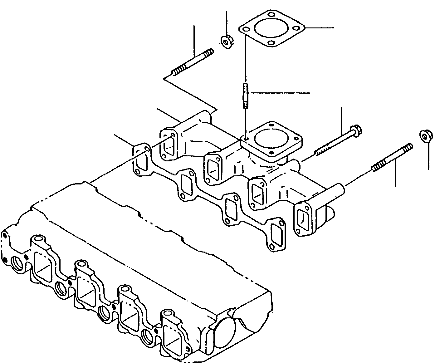 Skid Steer Loaders Komatsu / SK07-1 S/N 3440007-Up(sk07_1) / EXHAUST MANIFOLD(A-0060 : 1060)
