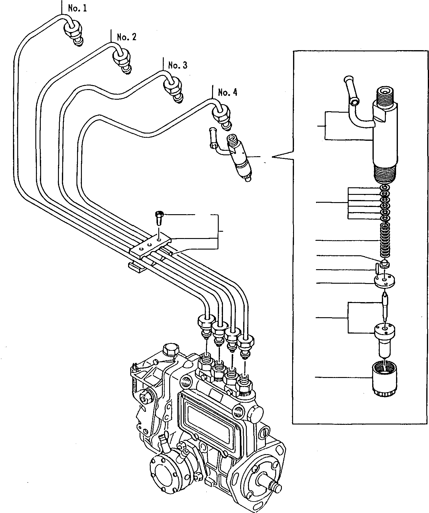 Skid Steer Loaders Komatsu / SK07-1 S/N 3440007-Up(sk07_1) / FUEL INJECTION LINE(A-0120 : 1120)