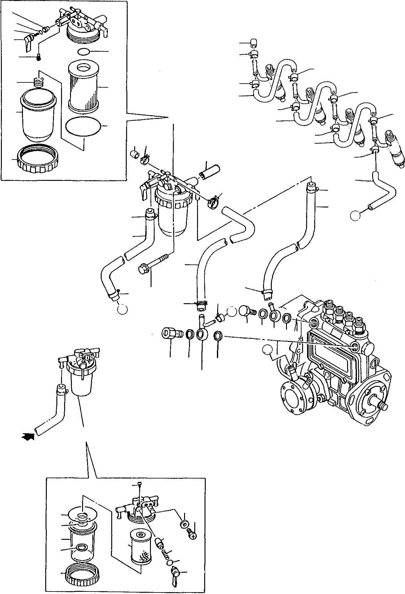 Skid Steer Loaders Komatsu / SK07-1 S/N 3440007-Up(sk07_1) / FUEL LINE(A-0130 : 1130)