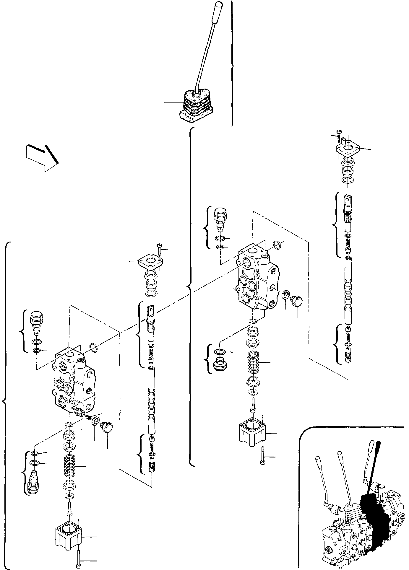 Skid Steer Loaders Komatsu / SK07-1 S/N 3440007-Up(sk07_1) / CONTROL VALVE (3/3)(E-0140 : 5140)