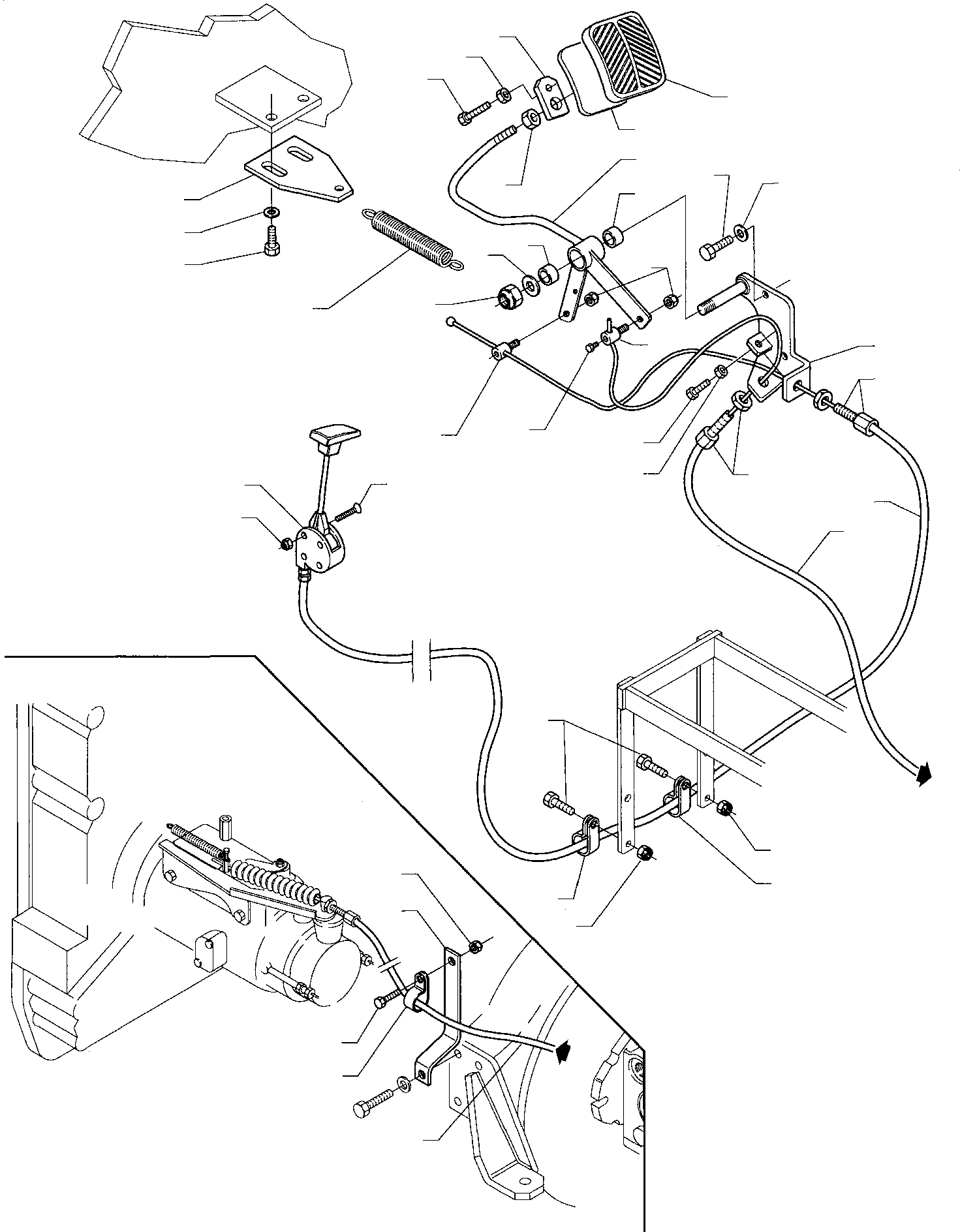 Skid Steer Loaders Komatsu / SK09J-1 S/N SK09JF20001-Up(sk09j_1) / FUEL CONTROL LEVER(D-0010 : 4000)