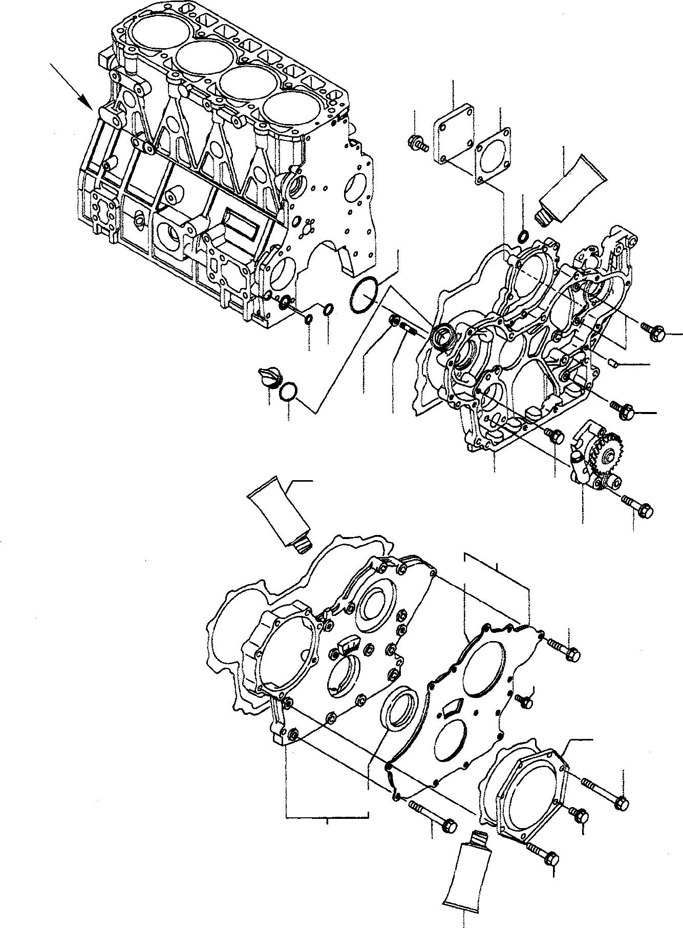 Skid Steer Loaders Komatsu / SK1026-5 turbo USA S/N 37CTF50001-Up(sk1026ta) / GEAR HOUSING(A-0060 : 0205)