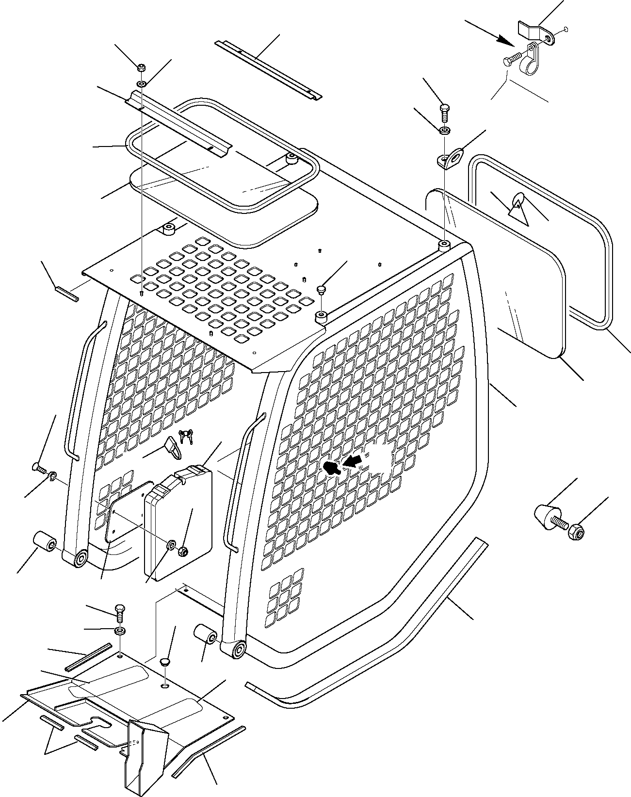 Skid Steer Loaders Komatsu / SK1026-5 turbo USA S/N 37CTF50001-Up(sk1026ta) / CAB (1/2)(E-0051 : 5201)