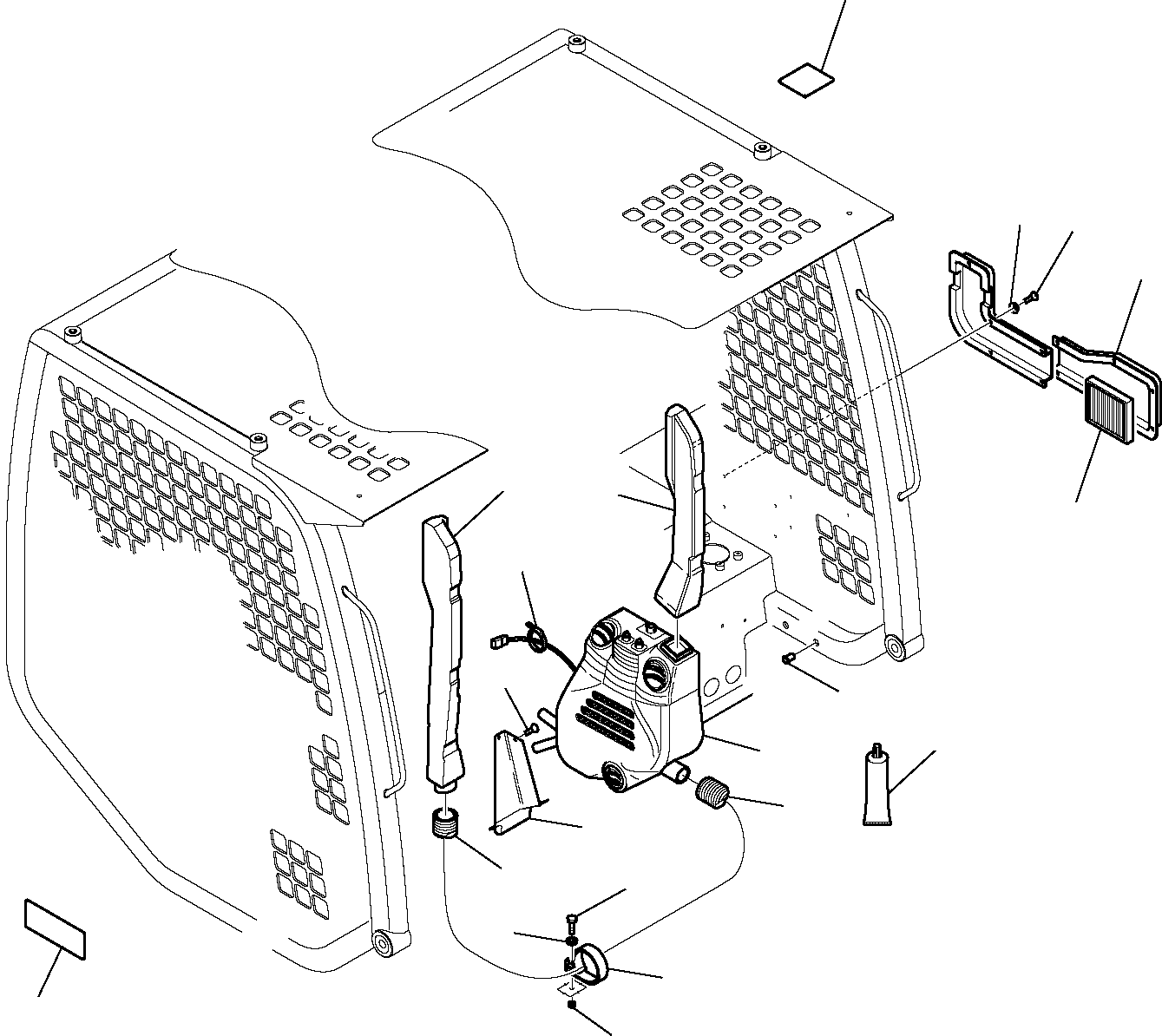 Skid Steer Loaders Komatsu / SK1026-5 turbo USA S/N 37CTF50001-Up(sk1026ta) / AIR CONDITIONING SYSTEM (4/7)(E-0210 : 5825)