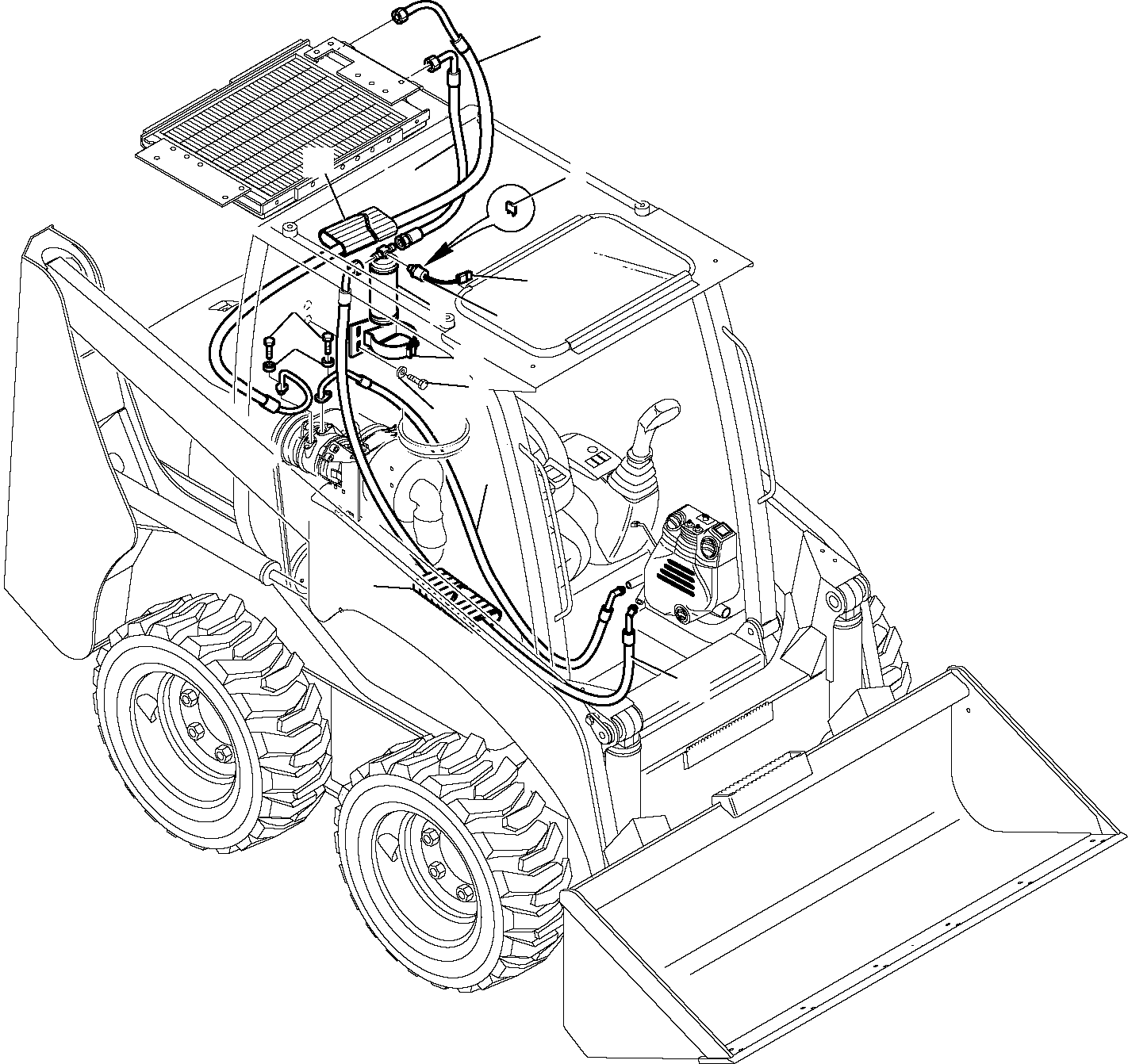 Skid Steer Loaders Komatsu / SK1026-5 turbo USA S/N 37CTF50001-Up(sk1026ta) / AIR CONDITIONING SYSTEM (6/7)(E-0230 : 5835)