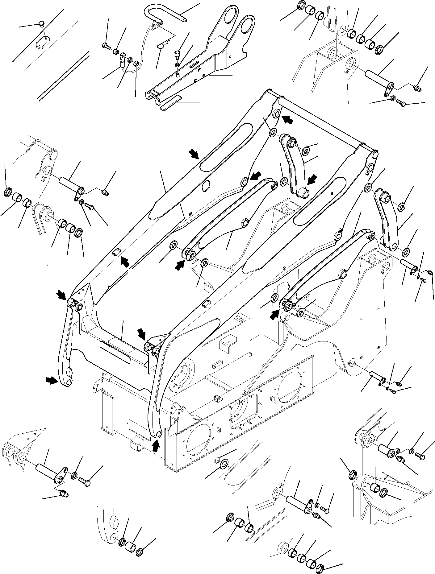 Skid Steer Loaders Komatsu / SK1026-5 turbo USA S/N 37CTF50001-Up(sk1026ta) / ARM(G-0010 : 7000)